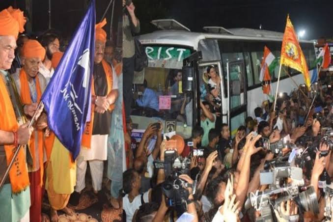 First Batch of Amarnath Pilgrims Departs from Jammu Amid Tight Security